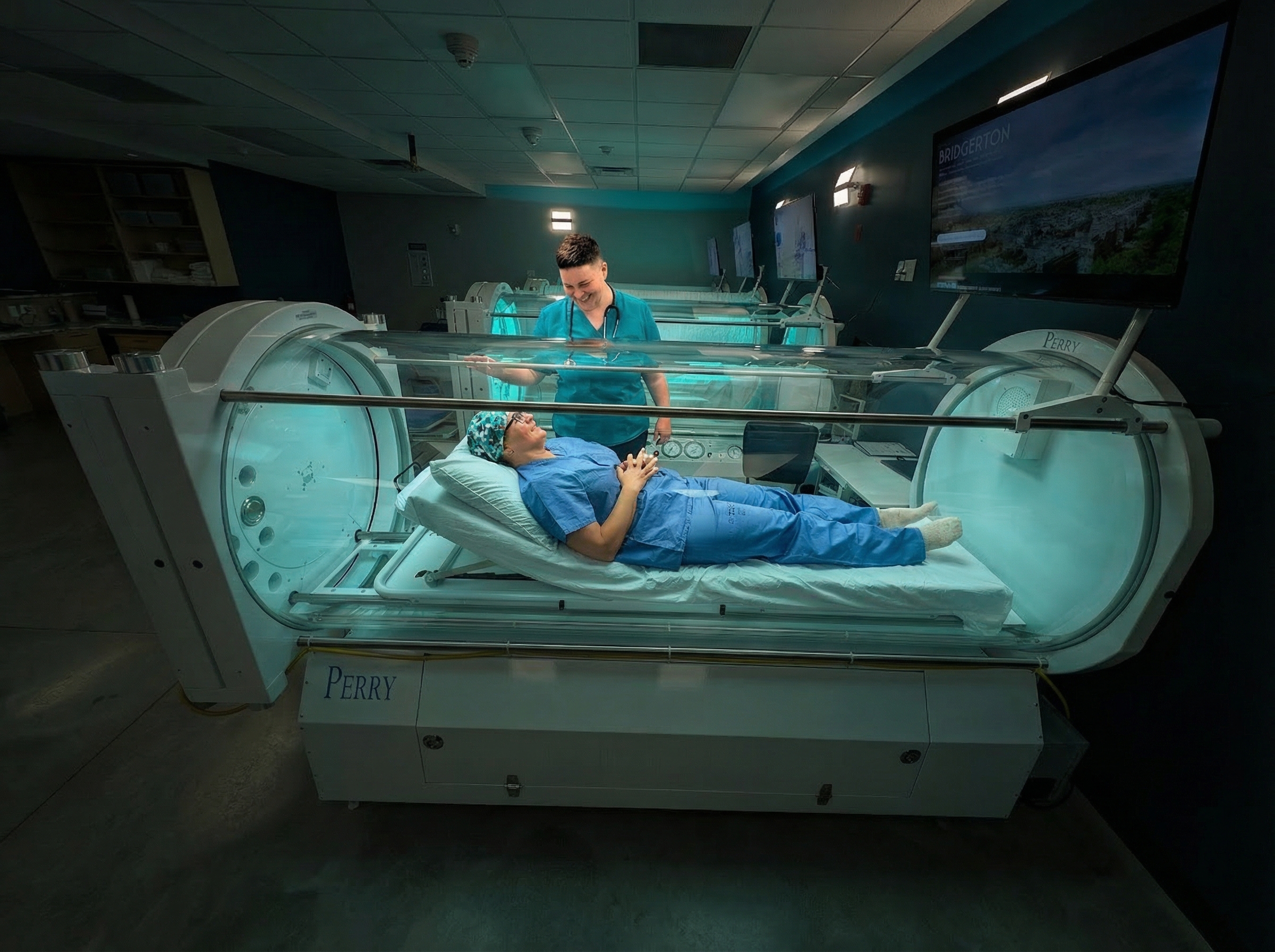 Modern Medical Hyperbaric Facility — Cinematic